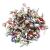 Amosfun 50pcs Mini Brads Paper Fasteners Brads Pearl Brads for Scrapbooking Embellishment Crafts 6x13mm (Assorted Colors)