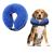 Inflatable breaking ruff for dogs cats inflatable dog collar for recovery after operations or wounds pets adjustable protective collar (l)