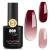 YTD Likomey Color Changing Gel Nail Polish15ml Burgundy Red Translucent Nude Pink Mood Temperature Change Colors Thermal Fall UV Nail Gel Polish Salon Home DIY Autumn Winter Manicure Nude Pink Burgundy Red