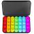 Doruimi Weekly Pill Box Organiser Small Pill Box 7 Day 4 Times A Day with 28 Copartments to Hold Plenty of Medication Vitamins and Supplements Black - Rainbow