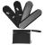 HighOh Overnight Long Reusable Sanitary Napkins | Soft Washable Charcoal Bamboo Menstrual Pads | Light Bladder Support & Incontinence Pads | 4 Heavy Flow Pads & 1 Waterproof Wetbag