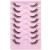 Half Lashes Natural Looking Cat Eye Lashes Accent Eyelashes Multi-layers Wispy Fluffy 3D Curly False Lashes Pack by Mavphnee