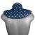 Neck pillow with stand-up collar stars-blue - grape seed pillow - neck pillow heat pad - neck pillow stars-blue grape seeds