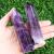 Xiannvxi 4 "big amethyst crystals tower gemstones stab crystal stones towers hexagonal dot rods natural meditation energy stone 9-10cm 1pc amethyst 4 inches