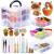 JUPEAN Needle Felting Kit, Wool Roving (5g/Color), Complete Needle Felting Starter Kit with Basic Felt Tools and Supplies Wool Fibre Spinning Craft Wet Felting Material for Beginners