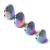 AXEN 4 Pieces Sewing Thimble  Metal Dazzle Gold Sewing Thimble Finger Protector  Accessories DIY Sewing Tool  Two Size 4 Pieces S&M 1.Colorful Dazzle