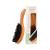 REMOS hairbrush with 100% wild boar bristles made of pear wood with wide handle wide pear wood
