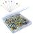 500PCS Sewing Pins for Fabric  Straight Pins with Colored Ball Glass Heads Long 1.5inch  Quilting Pins for Dressmaker  Jewelry DIY Decoration  Craft and Sewing Project by Sunenlyst
