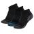 Copper Fit Ankle Length Sport Socks Large-X-Large Black