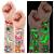 Partywind 380 Styles (30 Sheets) Luminous Tattoos for Kids, Mixed Styles Temporary Tattoos Stickers with Unicorn/Mermaid/Dinosaur/Outer Space/Pirate for Boys and Girls, Glow Party Supplies Gifts for Children Cartoon
