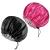 2 Pieces Adjustable Silk Bonnet 36cm Double Sided Satin Sleep Caps Night Sleep Hat for All Hair Lengths Women Curly Natural Hair Protection Head Cover(Red+Black)