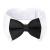 Segarty Bow Tie Dog Collar, Adjustable Handcrafted White Collar Formal Tux Dog Bowtie for Pet Cats Puppies Necktie for Small Boy Dog Birthday Gift Wedding Grooming Bows black L