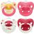 Nuk Signature Day & Night Baby Casing |18-36 months |Calms 95 % of the babies |BPA-free silicone pacifier in heart shape |Lights up in the dark |Heart |4 pieces of pink 18m+