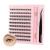 Poiuyoiu Individual Lashes Natural DIY Lash Extension Kit D Curl Cluster Lashes Glue Bond and Seal with Lash Tweezers for Eyelash Extensions Wispy Faux Mink Lashes Easy to Use (Mixed 8-16mm) W51-T