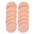 Molain powder quaste sponge 12 pieces round shape make -up beauty face blender for liquid priming wash cleaning cosmetics Applicator (12 pieces skin color) 12 pieces - skin colors