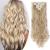 S-noilite 17-26 Inches(43-66cm) 8pcs Long Full Head Clip In Hair Extensions Extension Sexy Lady Fashion Choice 60 Colours (24 Inches-Curly Sandy blonde & bleach blonde) Sandy blonde & bleach blonde 24 Inch