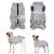 Eyein dogbody after op breathable soft one-piece for dogs with zipper and belt to protect wounds e-neck band Alternative for pets (gray m) m gray
