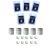 5 x Nano magnetic silver with 5 waterproof log strips geocaching hiding place container micro nanos nano neodymium