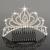 Bseash Mini 4.4 Silver Crystal Tiara Crown Headband Princess Elegant Crown with combs pin for Women Girls Bridal Wedding Prom Birthday Party