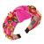 QIANXUAN Solid Color Wide Headbands For Women Diamond Rhinestone Headbands For Women Top Knot Headband Crystal Handmade Jewelry Girls Hair Accessories Glisten Fashion Hairband Diamond headbands-4