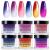 6 Box/Set Temperature Mood Changing Colors Fine Dipping Powder Dip Powder Color Collection Sun Orange/Yellow Rose Pink/White Glitter Green Blue Purple (W-3-1-2-8-10-17-10g/box) Dip-W1-W6-W8-W2-W11-W12-10g/box
