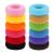 Boobeen 12 Pack Thick Hair Ties - Hair Ties for Thick Curly Hair Seamless Hair Bands Large Hair Elastics Ponytail Holders Coloured Thick Stretch Rubber Bands for Women 12 Pcs
