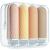 Gemice silicone travel bottles set 90ml 4 pieces of travel bottles for filling leak-proof cosmetic bottles for filling travel container bpa-free FDA approved for filling shower gel lotion apricot