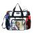 Clear Bag Stadium Approved, Transparent See Through Clear Tote Bag for Work, Sports Games-12 x12 x6 Black-l