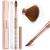 Saviland Acrylic Nail Brush Size 12 - Kolinsky Acrylic Brush for Acrylic Powder, Kolinsky Hair Bronze Gold and Broken Diamond Handle for Beginner and Professional #12