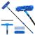 VITEVER Professional Window Squeegee Cleaner Tool with Extension Pole | 2-in-1 Window Squeegee with Scrubber Cleaning Kit