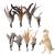 Kireida 8 pieces Cat Feather Toys Replacement - Cats Spring Toys for Cats Without Chemical Dyes - including refills for natural cat springs