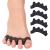 ZenToes Silicone Toe Spacers for Correct Toe Alignment, Bunion and Hammertoe Straighteners - 2 Pairs Black