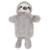 Hot Water Bottle with Sloth or Monkey Fleece Cover 1 Litre Capacity Natural Rubber Hot Water Bottle Plush Cute Animal Cover Cosy Gifts (Grey Sloth)