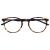 Opulize Met - Reading Glasses Blue Light Blocking Slim Round Frame Scratch Resistant Spring Hinges Improve Sleep Computer Gaming Anti-Reflective Brown Tortoiseshelll Mens Womens B60-2 +3.00 +3 Magnification (Pack of 1) Brown Tortoiseshell Front Navy Blue 