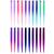 20 PCS Colored Hair Extensions  LADYAMZ Colorful Party Highlights Clip in Synthetic Hair Extensions  Ombre Color Hair Accessories Hairpieces for Girls Women Kids Doll Cosplay Party Gifts 22 inch 20Pcs-Ombre