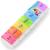 BoxSIK Pillendose Organizer - Weekly Tablet Box for Vitamins Dietary Supplements and Medicines for Travel - Premium Quality Material in Food Quality Rainbow Color 7 Compartments