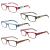 Kerecs 5 Pack Reading glasses women Good glasses High quality fashion spring hinges comfortable reading aid for women (5 color 2.5) 2.5 5 mix color