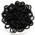 100 pieces elastic hair tie small baby hair tie soft cotton mini hair band without metal hair tie ponytail owner perfect for children babies little girls black
