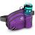 WATERFLY Hiking Waist Bag Fanny Pack with Water Bottle Holder for Men Women Running & Dog Walking Fit All Phones (Bottle Not Included) Purple
