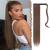 FESHFEN Straight Long Wrap Around Ponytail Extensions 28 Synthetic Hair Piece Clip in Ponytail Hair Extensions Hairpiece for Women Girls 28 Inch (Pack of 1) 12# Light Golden Brown-Wrap Around