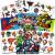 Super Hero Tattoos Party Favors Set -- 150 Superhero Temporary Tattoos Featuring Marvel Avengers, Spiderman and Teenage Mutant Ninja Turtles Bundle with Avengers Reward Stickers