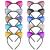 WXJ13 10 Pieces Cat Ears Headbands Reversible Sequins Headbands Hair Accessories for Girls and Women