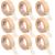 9 Rolls Beige Tape Flexible Skin Tape Breathable Nose Tape Self Adhesive Gauze Tape for Wound Injuries Swelling Sports  0.5 Inch x 10 Yards (9 Rolls)