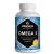 Omega 3 capsules high dose 1 capsule per day 1000 mg pure fish oil with 400 mg (40%) EPA & 300 mg (30%) DHA for 3 months sustainable fishing maximum bioavailability made in Germany