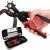 KingTool Leather Hole Punch Set, Super Heavy Duty Rotary Puncher, Multi Hole Sizes Maker Tool Red - Professional Leather Hole Punch Set