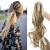 Sego 45cm ponytail hair extension ponytail hair part braid in extensions voluminous claw on synthetic hair wavy ash brown & bleach blond 18 "(45cm) -140g lured ash brown & bleach blond