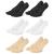 6 Pair Bunion Relief Socks Toe Alignment Socks Compression Toe Socks No Show Low Cut Liner Five Finger Socks Toe Separator Sock for Women Men Bunion