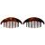 Caravan Large Interlocking Comb Pony Tortoise Shell Pair 2 Count (Pack of 1)