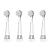 Dada-Tech Baby/Kids Electric Toothbrush Replacement Heads for DT-BB1 DT-K6 SG-513 SG-977-4 pieces (round) small