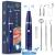 Plaque Remover for Teeth- Tartar Remover for Teeth, Dental Calculus Remover Teeth Cleaning Kit with LED Light & 5 Adjustable Modes Blue